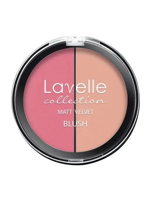 Lavelle collection Румяна для лица Matt Velvet Blush 2-цветные 5 г 01 розовый, 5 г, фото 3