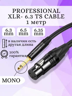 Кабель аудио XLR - TRS 6.35 MONO для микрофона Businessmedia 139273934 купить за 436 ₽ в интернет-магазине Wildberries