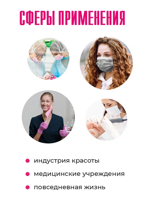 MIART Маски медицинские одноразовые трехслойные черные 50 штук, черный, фото 7
