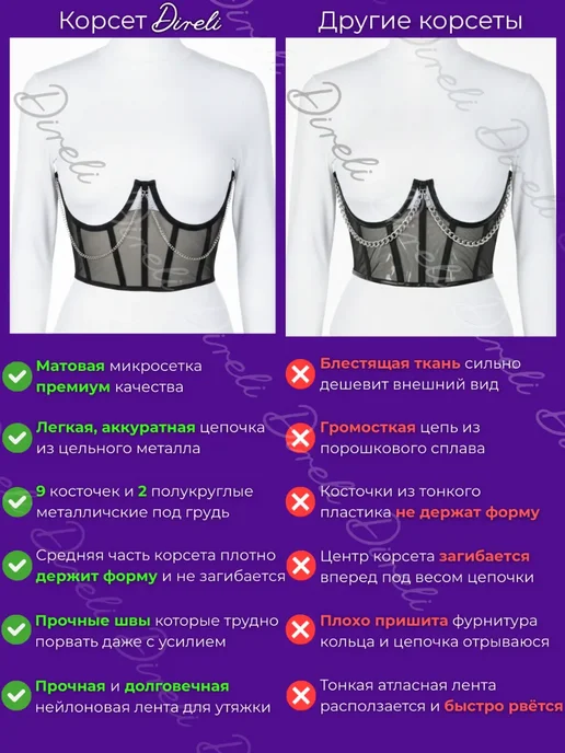 DRESSHOP Корсет вечерний утягивающий для талии пояс на платье, черный, фото 4