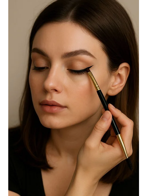 Made for Beauty Кисть для бровей скошенная, желтый, фото 2