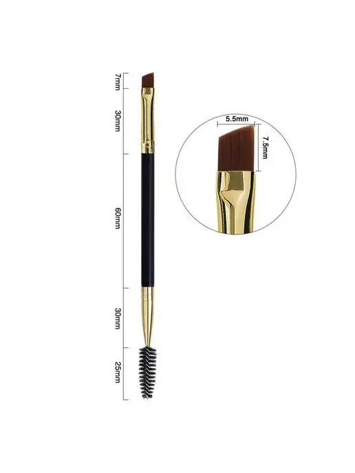 Made for Beauty Кисть для бровей скошенная, желтый, фото 4