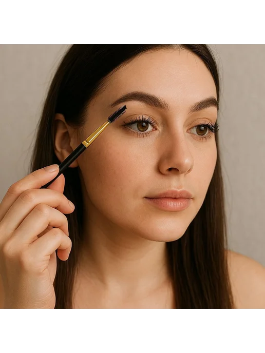 Made for Beauty Кисть для бровей скошенная, желтый, фото 5