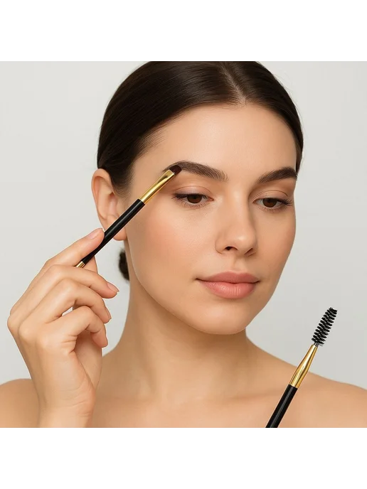 Made for Beauty Кисть для бровей скошенная, желтый, фото 6