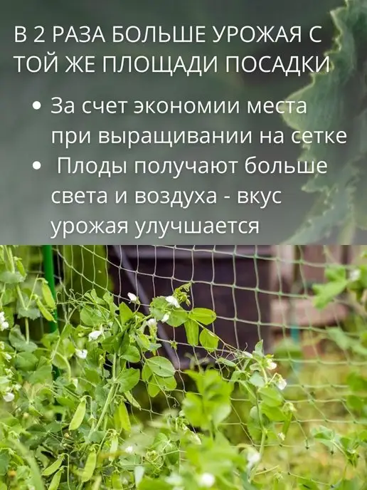 Благодатное земледелие Сетка шпалерная для растений, 2 шт, 2 шт, фото 3