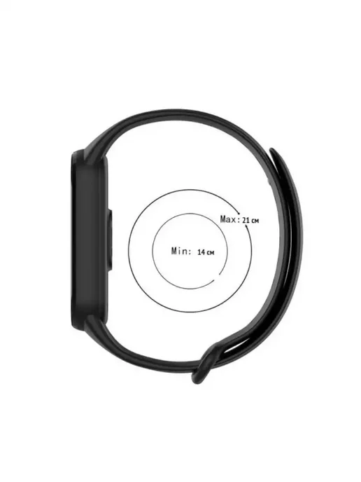 Agaltyn Ремешок для фитнес-браслета Xiaomi Mi band 3 Mi band 4, черный, фото 6