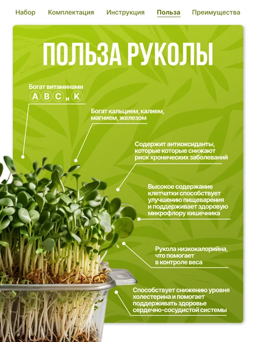 Здоровья клад Набор для выращивания микрозелени, вариант, фото 4