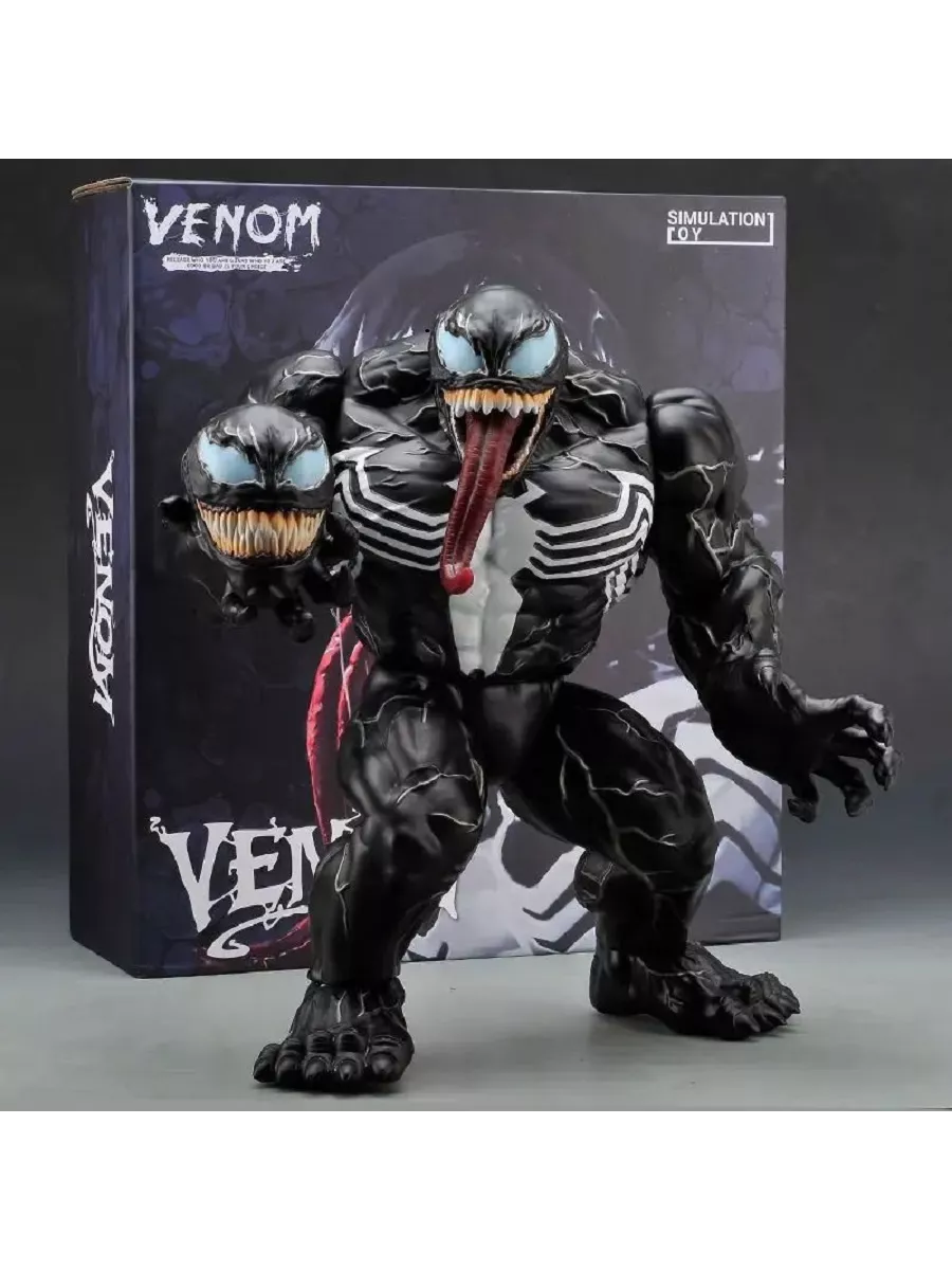 Фигурка Веном / Venom / съемные головы на магнитах (33см) Бренда нет  139376645 купить за 2 677 ₽ в интернет-магазине Wildberries