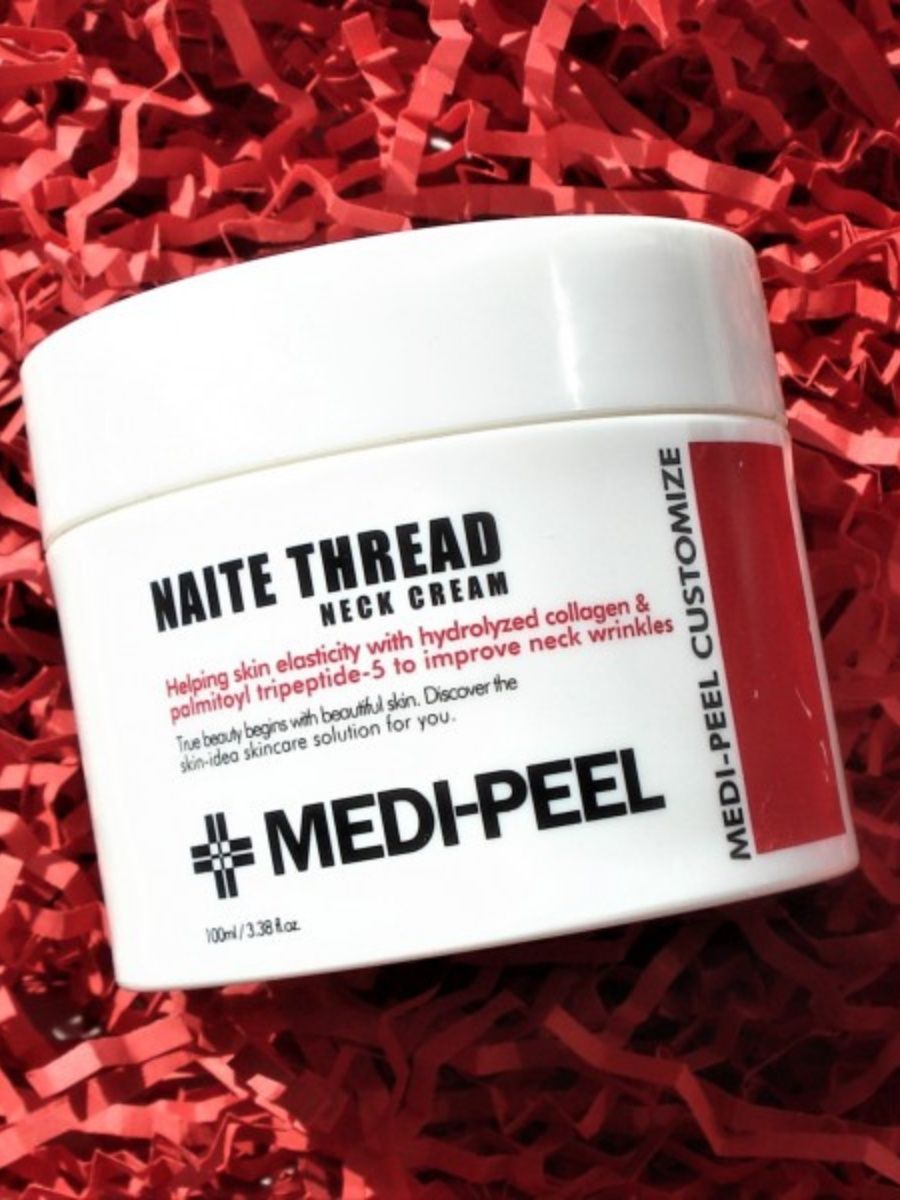 Collagen naite thread neck cream medi peel. Medi-Peel подтягивающий крем для шеи 100мл. Medi-Peel крем для шеи Naite thread Neck Cream. Medi Peel Premium Naite thread Neck Cream. Medi Peel крем для шеи и декольте.