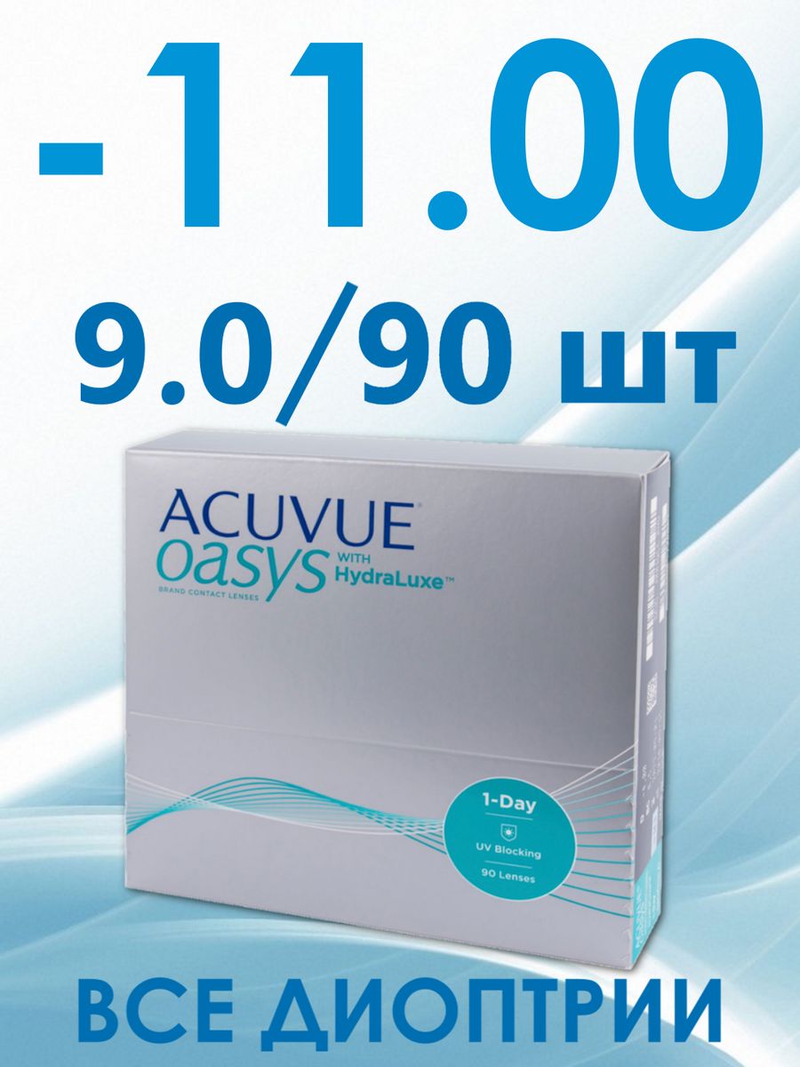 Линзы acuvue oasys hydraluxe 90 шт. La Belle shop контактные линзы.