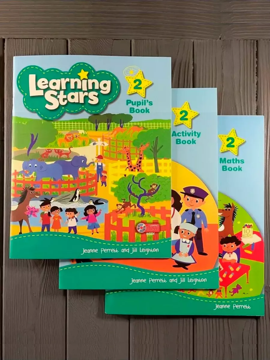 Learning Stars 2 Level 2 Pupil`s, Activity+ Maths Book+диск Premium Books  139411776 купить за 957 ₽ в интернет-магазине Wildberries