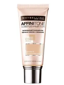 Тональный крем для лица "Affinitone", тон 03 Maybelline New York 139422848 купить за 1 065 ₽ в интернет-магазине Wildberries