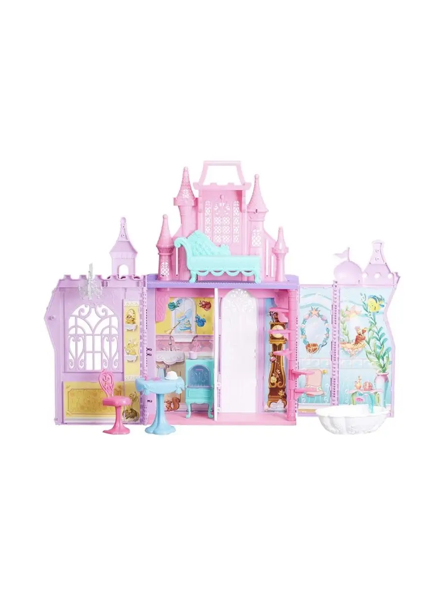 Дом для кукол Disney Princess Pop-Up Palace 5 комнат Lala-boy 139450585  купить за 4 915 ₽ в интернет-магазине Wildberries