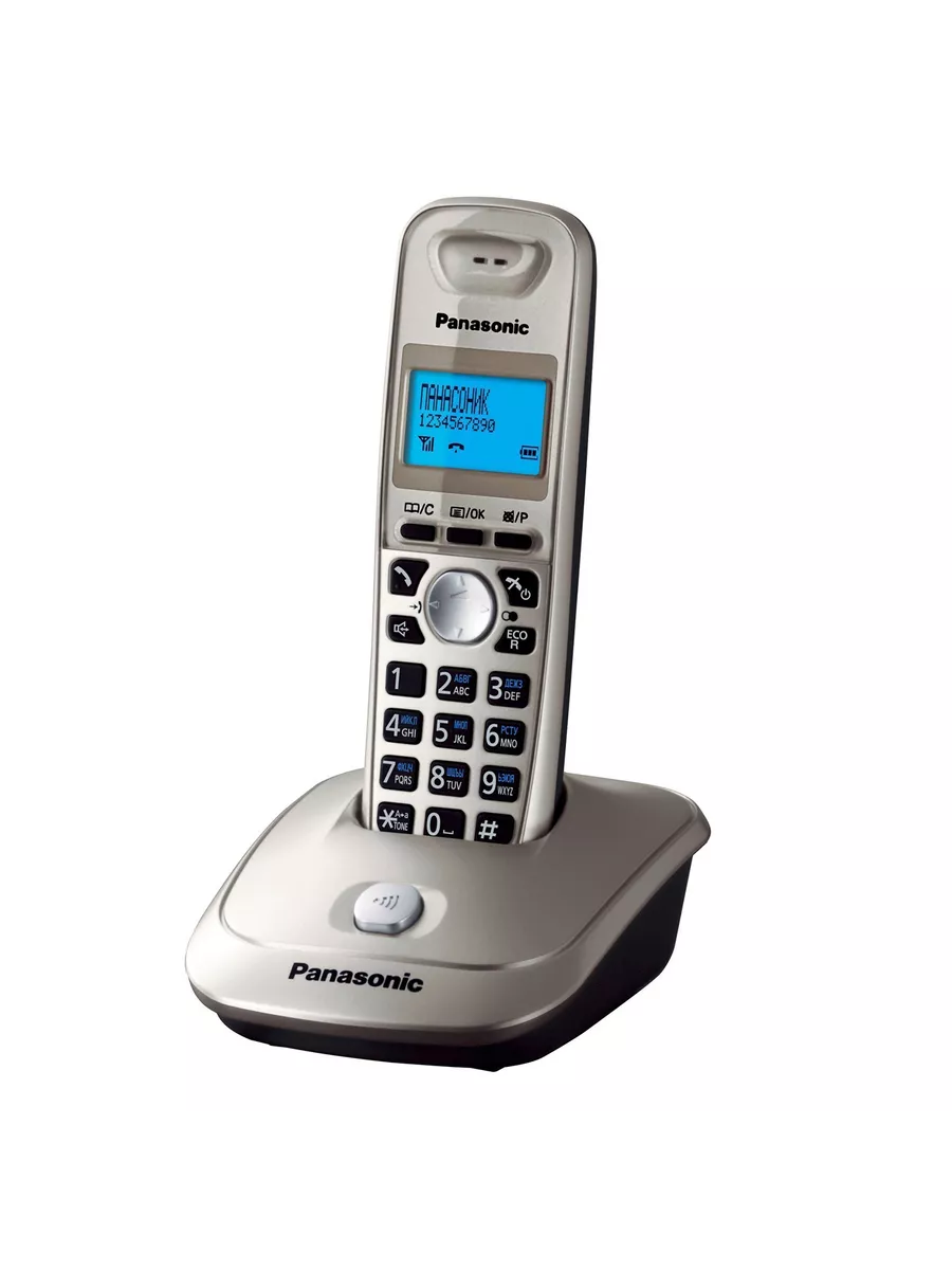 DECT телефон KX-TG2511RUN платиновый Panasonic 139452393 купить в  интернет-магазине Wildberries