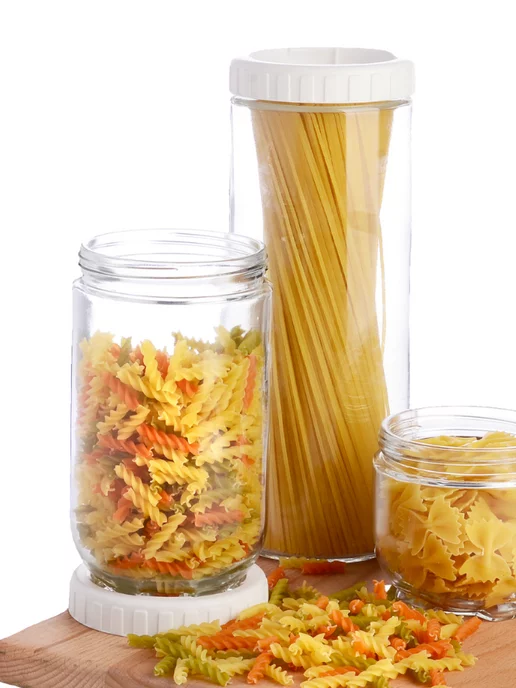 Банки для сыпучих продуктов стекло с крышкой набор 3 шт. - фото 12