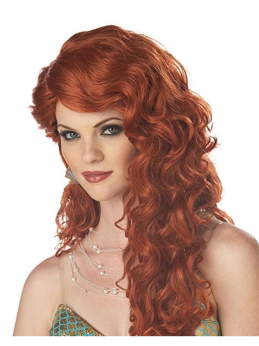 Рыжий женский парик