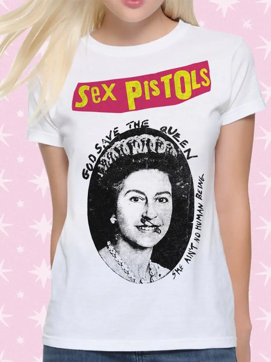 Футболка с принтом Sex Pistols / Королева Елизавета /Женская DreamShirts  139513124 купить за 1 406 ₽ в интернет-магазине Wildberries