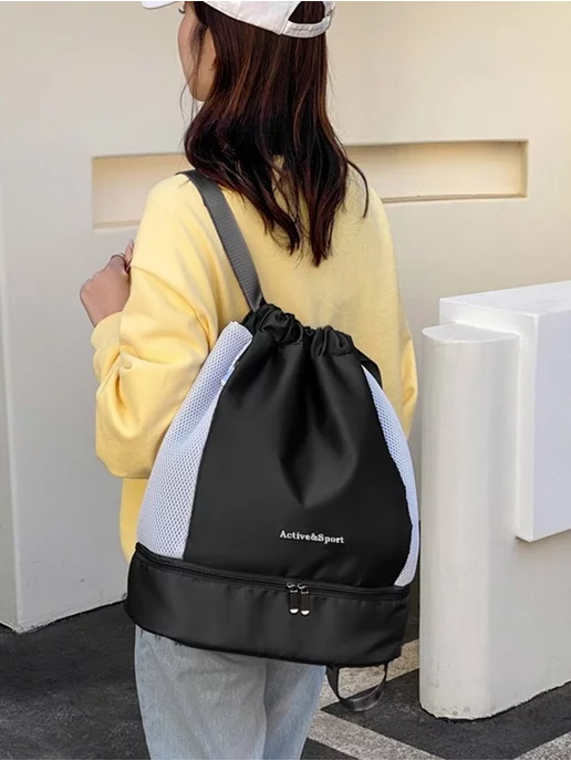 SHOPBAGS4U Рюкзак спортивный сумка для плавания тренировок фитнеса, вариант, фото 5