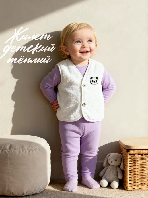 Migin Жилет для малыша, белый