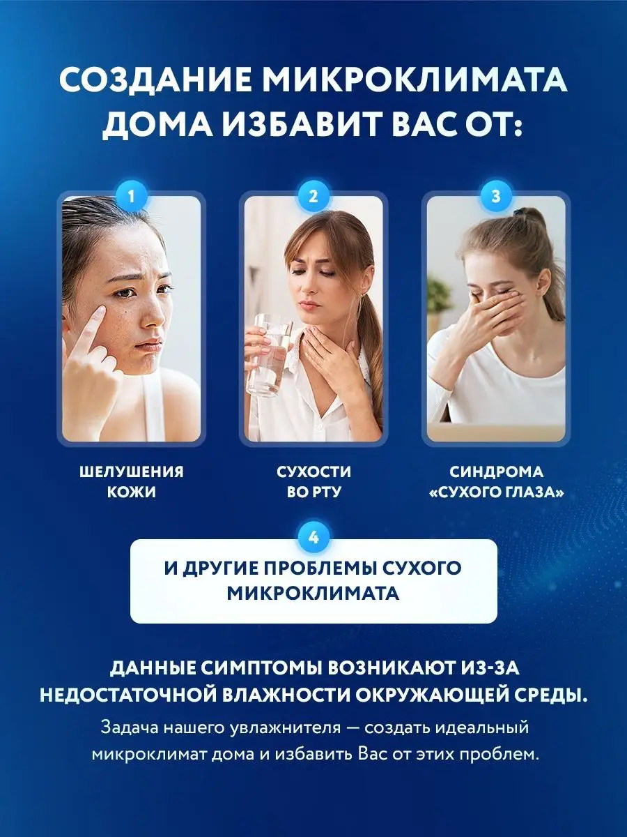 Увлажнитель воздуха с подсветкой, 3 литра Cleanery 139651243 купить за 1  868 ₽ в интернет-магазине Wildberries