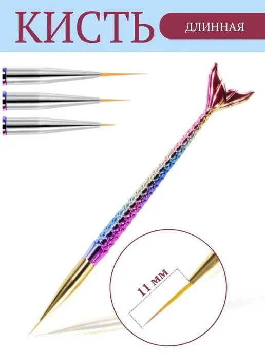 Blue Stars Набор кистей для маникюра и макияжа, синий, фото 5
