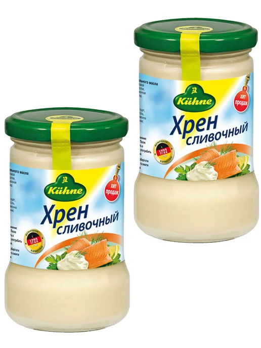 Kuhne Хрен Сливочный 250г - 2 шт, 250 г, 2 шт