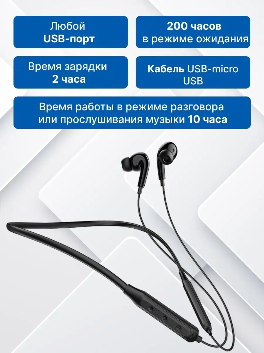 Borofone Наушники для телефона беспроводные спортивные bluetooth