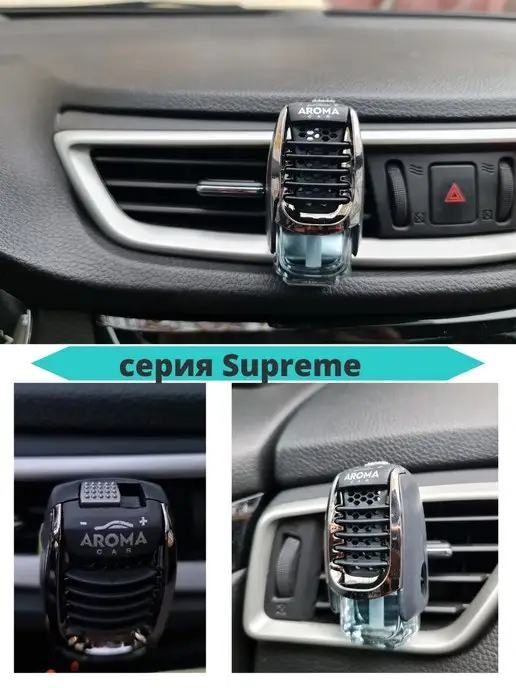 AROMA CAR Ароматизатор для авто с регулировкой Supreme DUO 2x7 мл, 2x7, 7 мл, фото 4