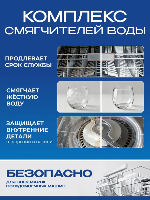 SYNERGETIC Таблетки для посудомоечной машины, антижир, 100 шт, 55 шт, фото 5