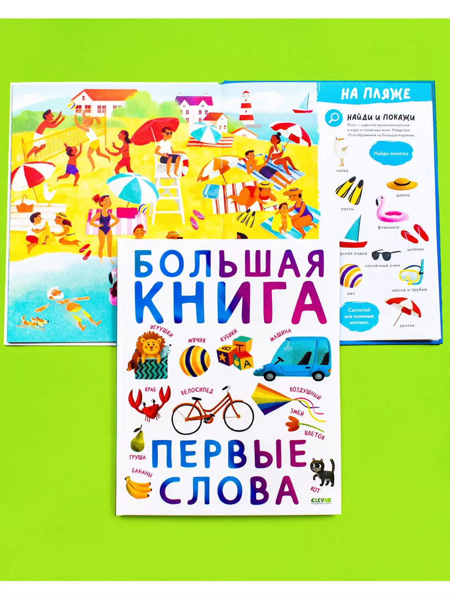 Найди и покажи. Большая книга. Первые слова / Книжки малыша Издательство  CLEVER 139709478 купить за 308 ₽ в интернет-магазине Wildberries