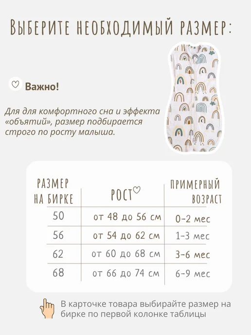 Твоя ИНАЯ Пеленка кокон для новорожденных на молнии, вариант, фото 5
