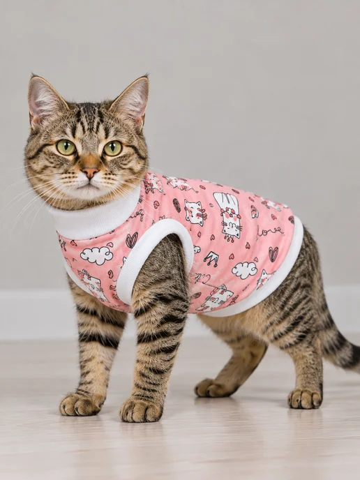OSSO-fashion Одежда для кошек сфинкс, белый, фото 3