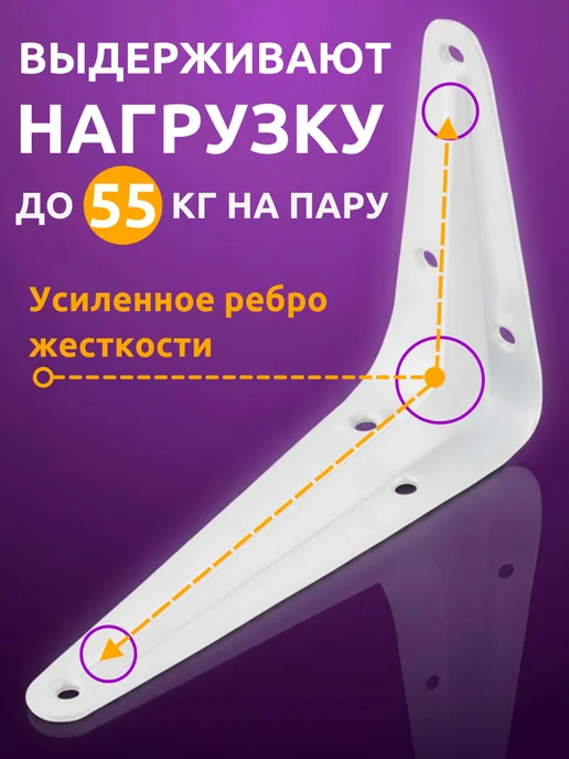 сделал сам Уголки для полок, крепежный кронштейн стеллажей и консолей, вариант, фото 3