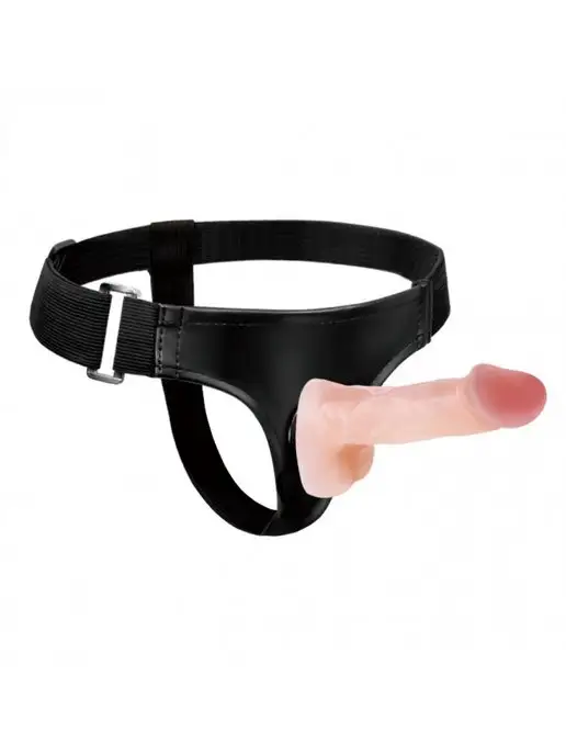 baile Страпон с двумя насадками Ultra Passionate Harness, бежевый, фото 4