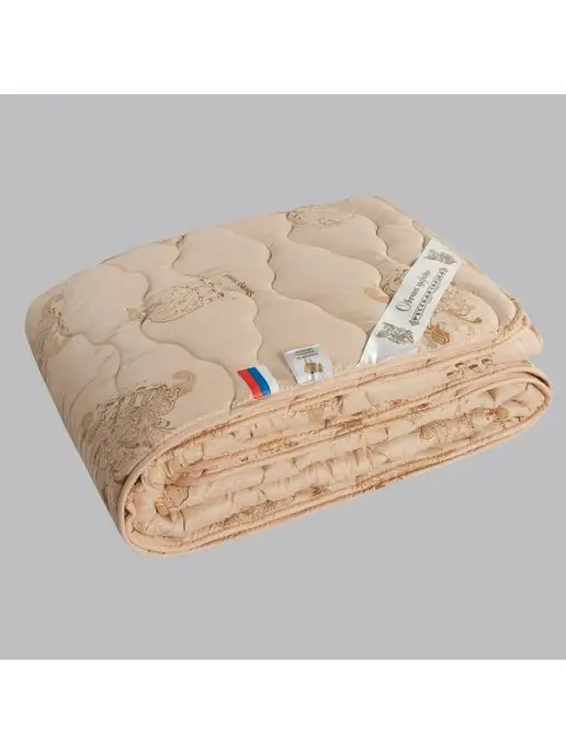 RealTextil Одеяло евро 200х220 верблюжья шерсть облегченное, 200x220, в упаковке 2 кг, фото 8