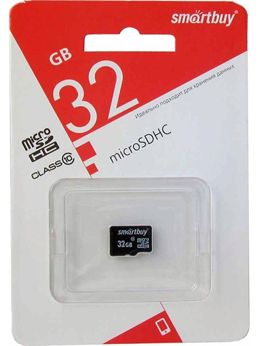 Карта памяти smartbuy microsd 32gb class 10 sb32gbsdcl10 01 адаптер