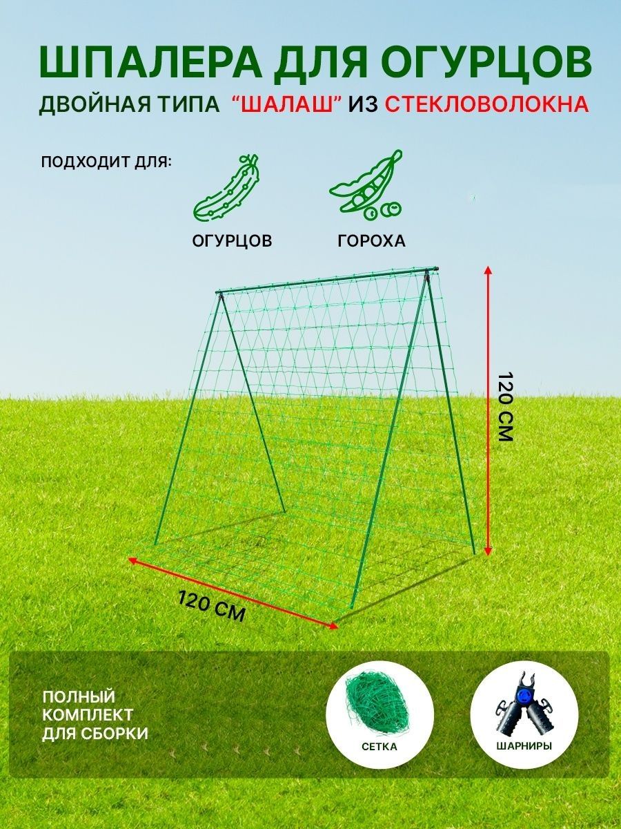 Шпалера для огурцов в открытом грунте схема