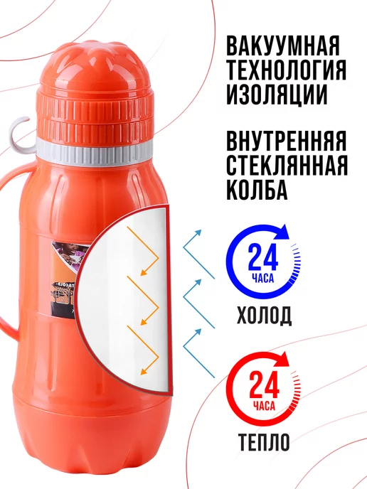 Термос для чая со стеклянной колбой до 2 литров - фото 12