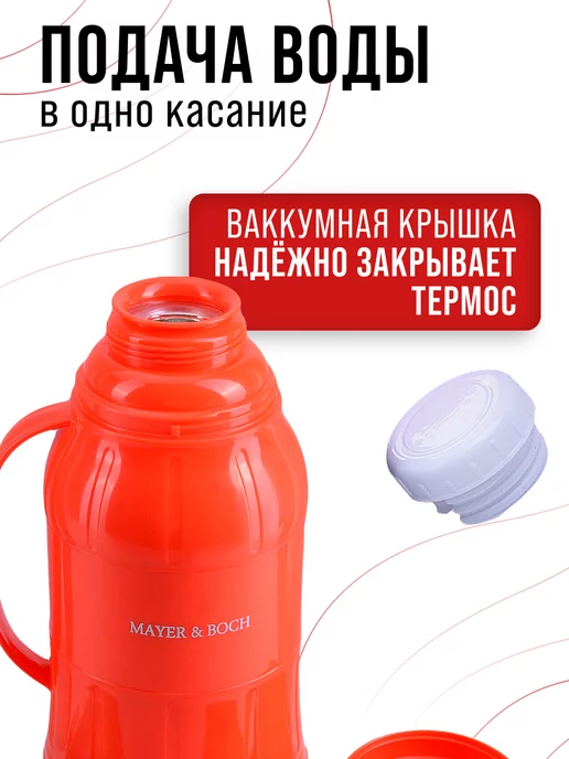 Термос для чая со стеклянной колбой до 2 литров - фото 9