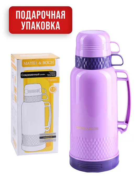 Термос для чая со стеклянной колбой до 2 литров - фото 10