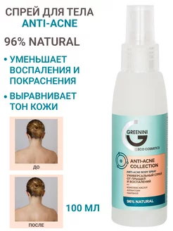 Универсальный спрей от прыщей и воспалений Greenini 139812212 купить за 294 ₽ в интернет‑магазине Wildberries