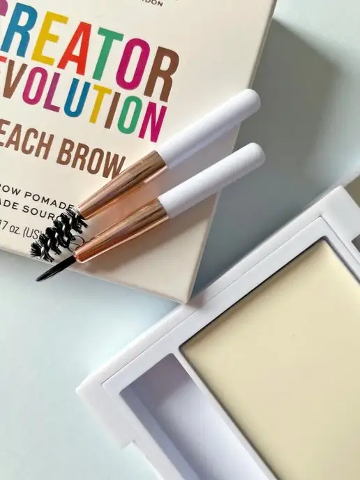 REVOLUTION MAKEUP Помада для бровей матовая nude стойкая, белый, фото 7