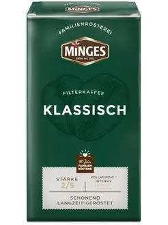 Кофе Minges Klassisch молотый 500 г. minges 139837678 купить за 374 ₽ в интернет-магазине Wildberries