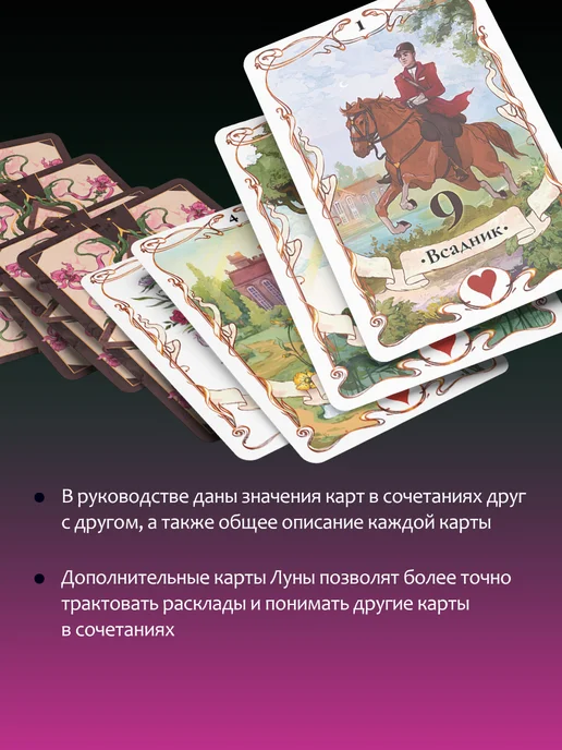 Издательство АСТ Тайное таро Ленорман. Точные трактовки, 40 шт, фото 3