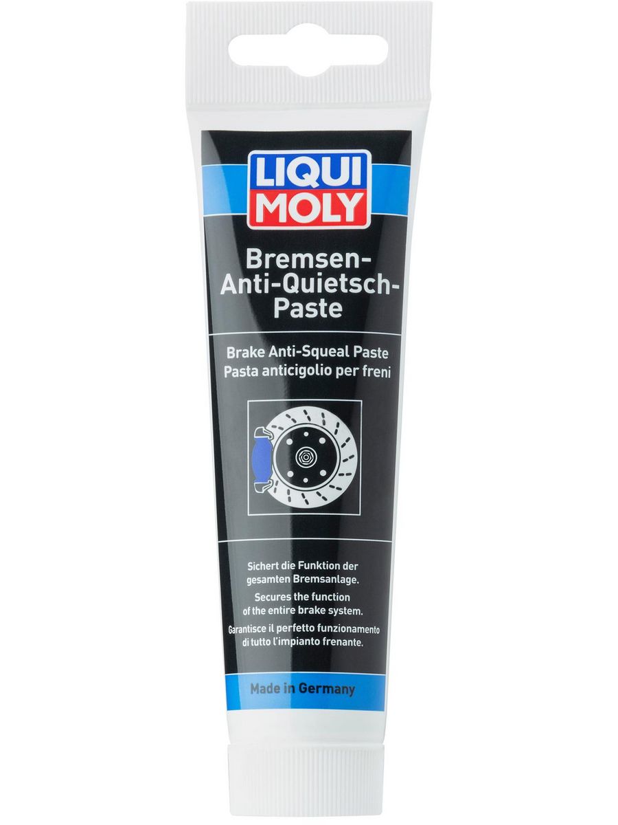 Тормозная система liqui moly. Смазка суппортов Liqui Moly Bremsen-Anti-Quietsch-paste 7585. Смазка Liqui Moly Bremsen-Anti-Quietsch-Spray для тормозной системы 0.4 л.