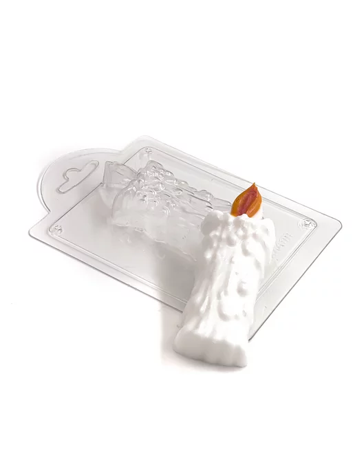 AnyMolds Пластиковая форма для мыла и шоколада Свеча, белый, фото 5