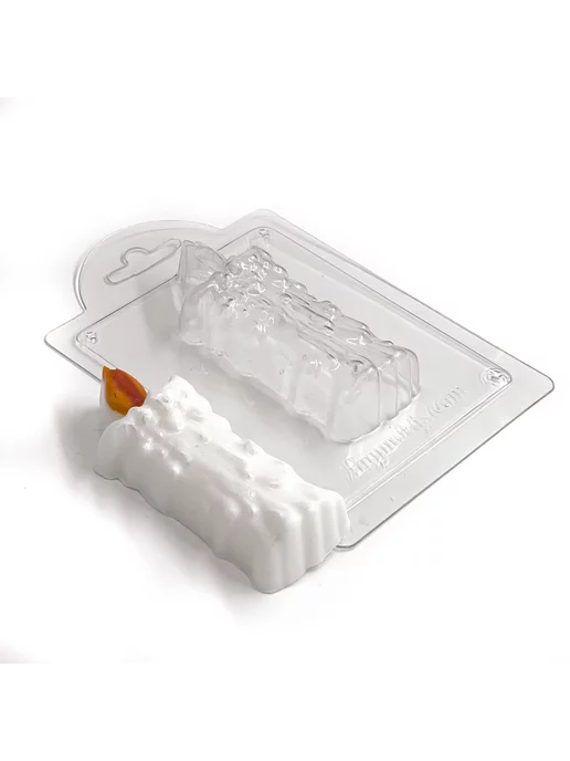 AnyMolds Пластиковая форма для мыла и шоколада Свеча, белый, фото 7