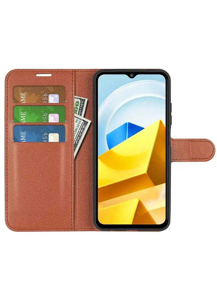 Wallet Чехол книжка подставка кошелек для Xiaomi Poco M5 4G BRODEF  139955054 купить в интернет-магазине Wildberries