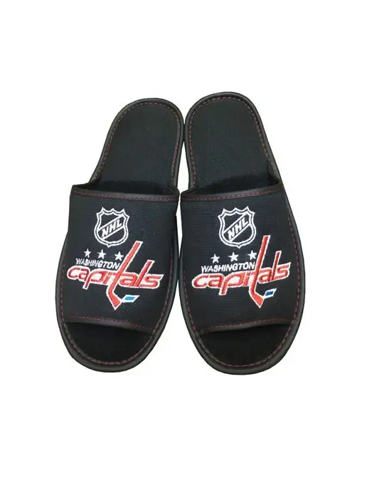 NHL Тапочки домашние открытые, черный, фото 4