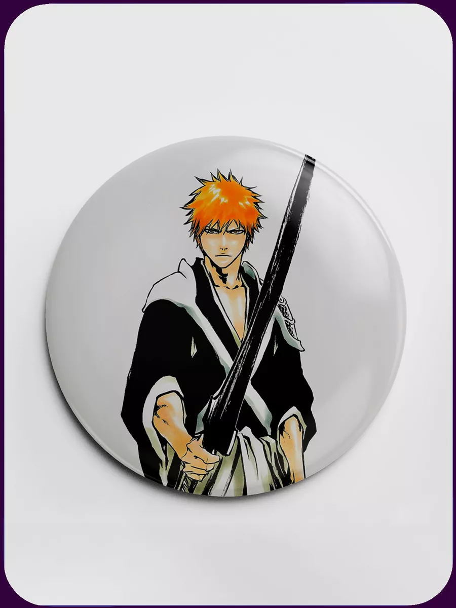 Значок аниме Блич Bleach большой 56 мм A.More Print 139959593 купить за 192  ₽ в интернет-магазине Wildberries